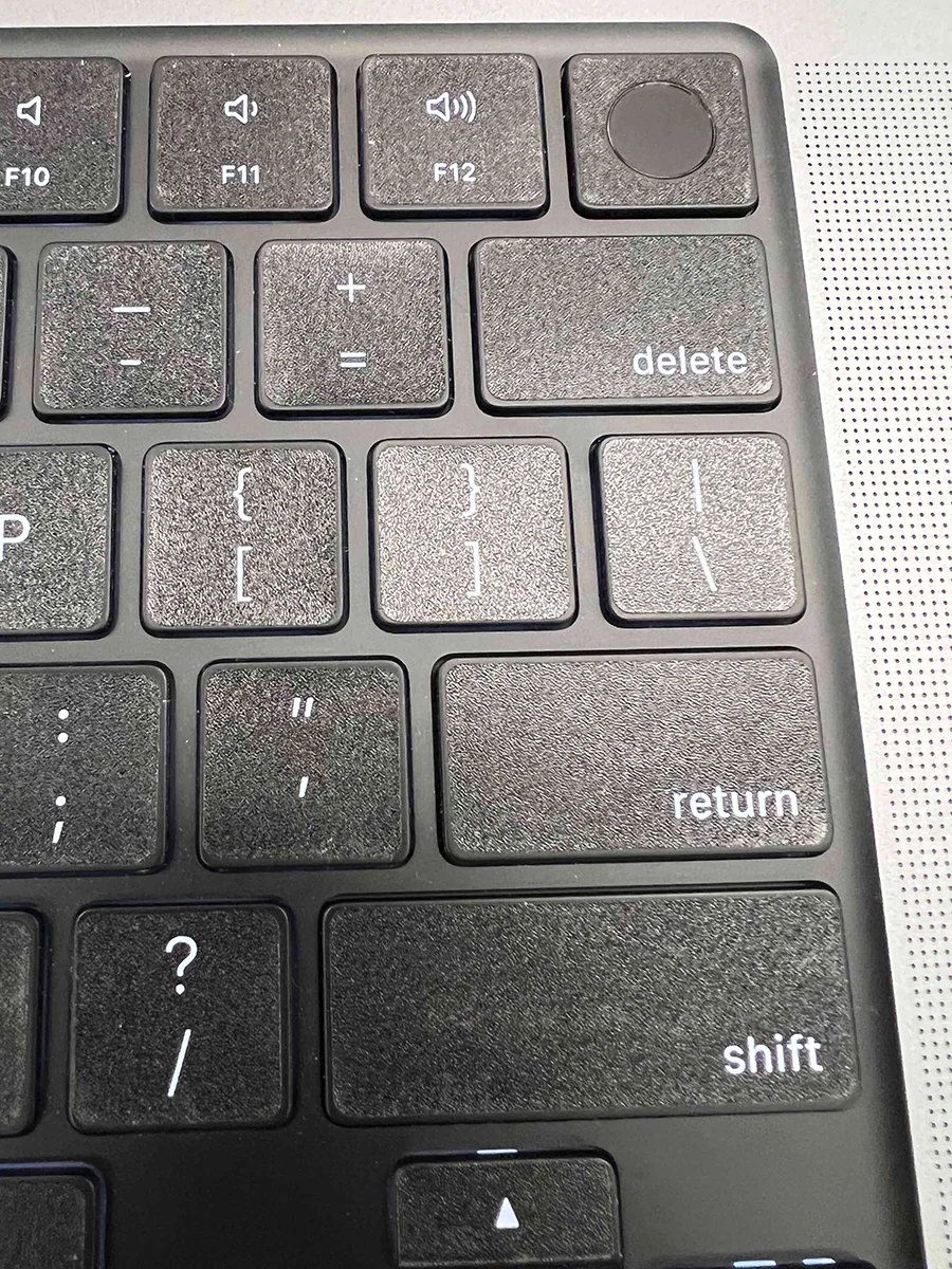 (Iso EU) Mbp givré Transparent blanc adapté au clavier d'ordinateur portable Apple Mac Book Pro 14 pouces 16 modèles