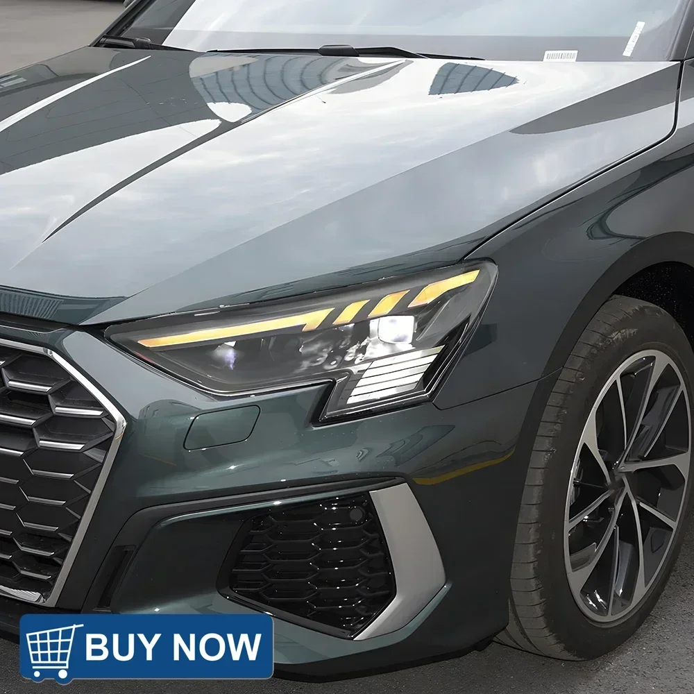 

Автомобильные фары для Audi A3 S3 RS3 2021-2024 светодиодные автомобильные передние фонари в сборе, обновление, высококачественные линзы проектора, аксессуары для инструментов