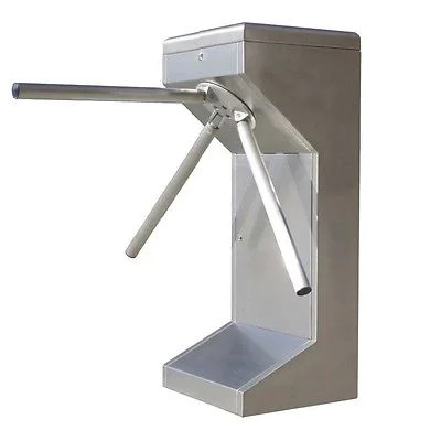 Security Access Control Fingerprint RS485 Communication Interface Stainless Steel  Barrier Gate Automatic Tripod Turnstile