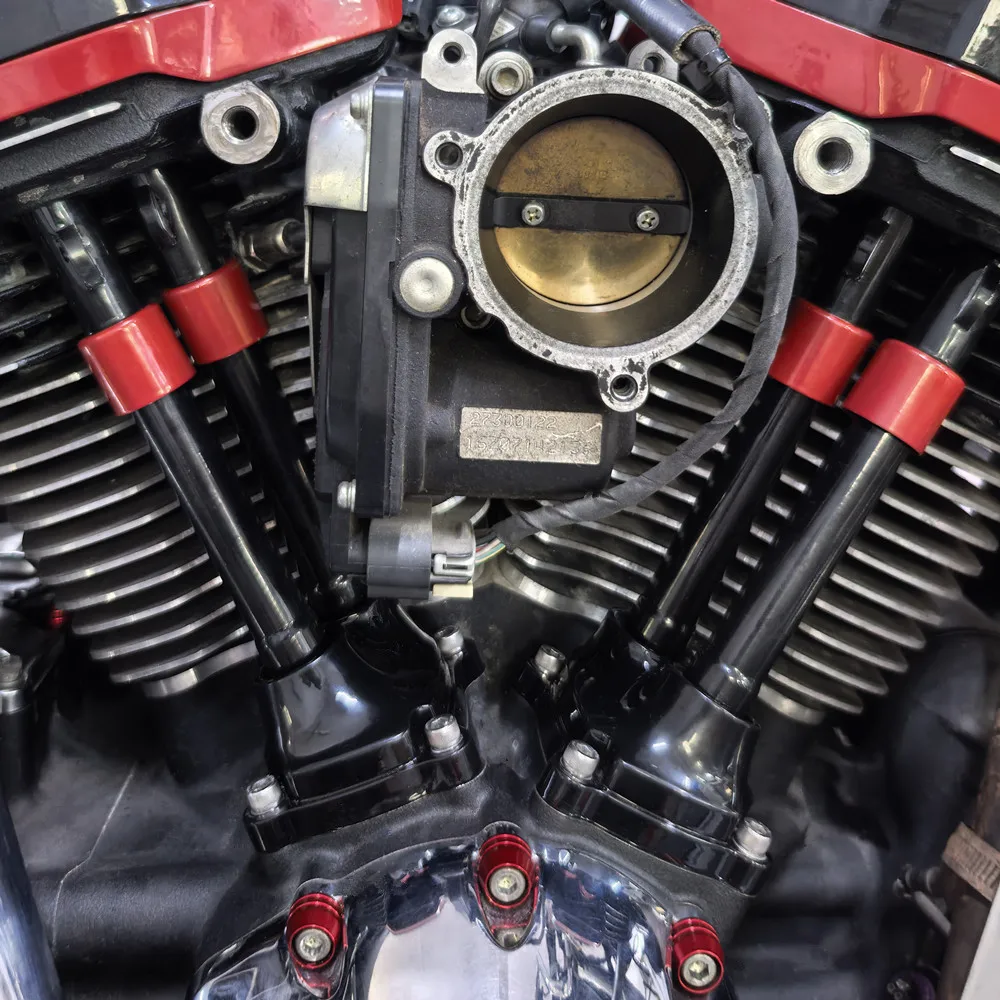 

Motorcycle Pushrod Cover For Harley Touring Road Glide CVO FLHX Road King Electra Glide Ultra Limited Fat Boy Breakout 17-23