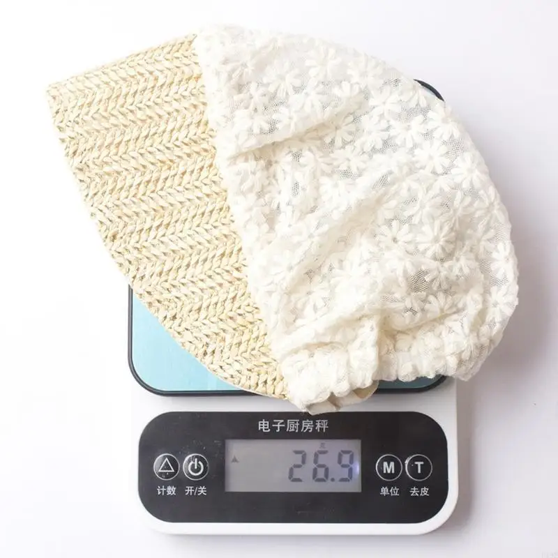 

F19F 2Pcs Hat Toddler Infant Sun Hat with Flower Pattern Little Girl Hat