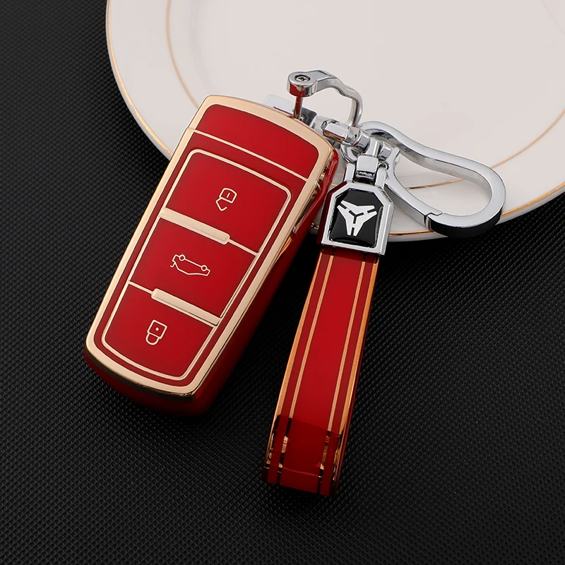 TPU Car Key Cover Case Shell For Volkswagen VW Passat B6 B7 Magotan CC 3C Car Accessories for VW 3C5 Phnom Penh Accessories