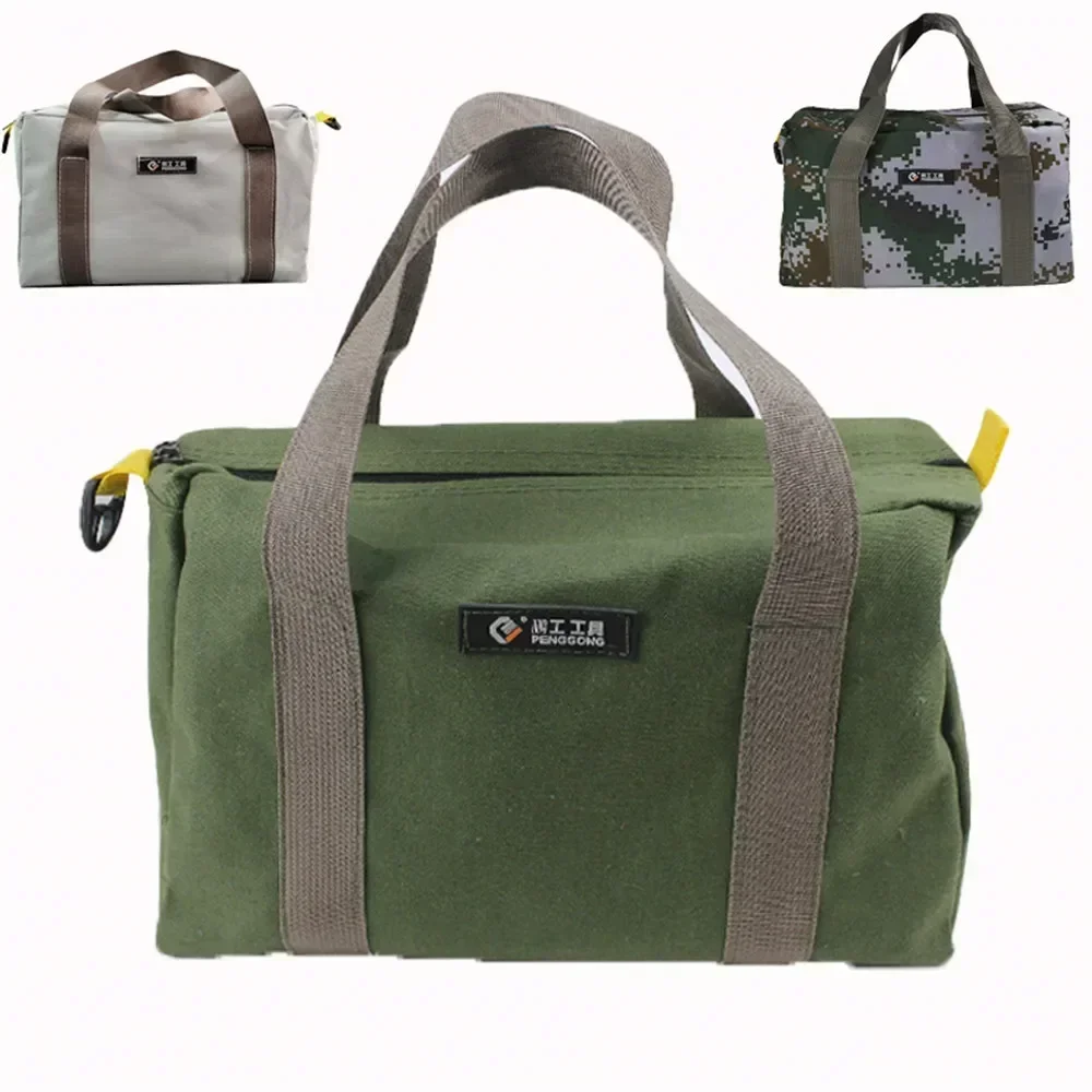 

Портативная холщовая сумка для инструментов - многофункциональная сумка для хранения, уличная сумка, ручная сумка на плечо, набор инструментов для ручных электроинструментов