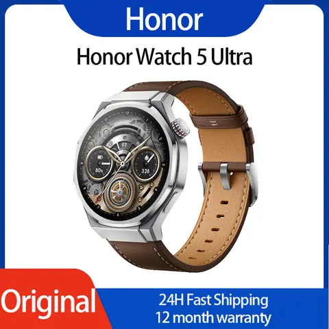 Honor Watch 5 Ultra スマートスポーツウォッチ |   サファイアガラス チタン合金ボディ 心臓の健康保護 ECGモニタリング – 新登場