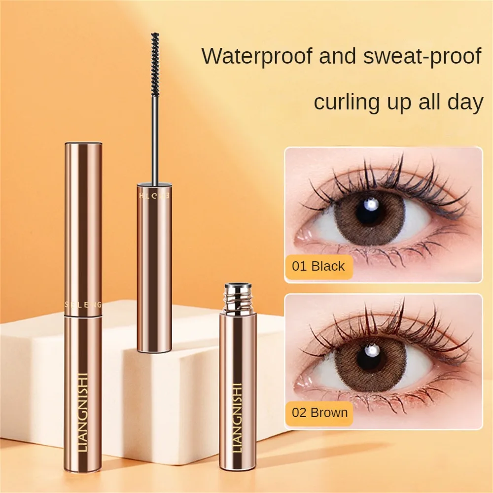 4D Silk Fibre Mascara Curling Thick Ultra-fine Brush Eyelash Extension Black Brown Waterproof Mascara Women Eye Cosmetic Sheglam