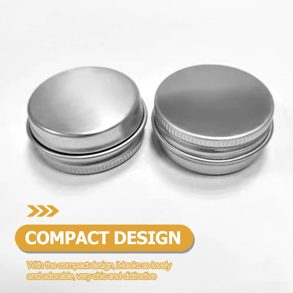 

24pcs Aluminum Jewelry Cases Storage Boxes Face Cream Holders Leak-Proof Travel Makeup Containers Household Earring Organizers