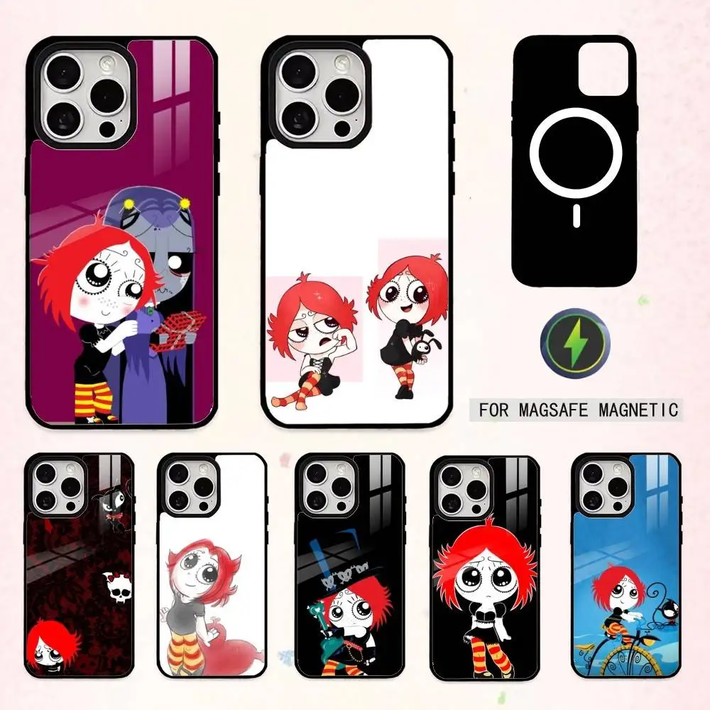 

Cartoon Animation R-ruby G-gloom Phone Case For iPhone17,16,15,14,13,12,11 Plus,Pro Max Magnetic For Magsafe Wireless Charging