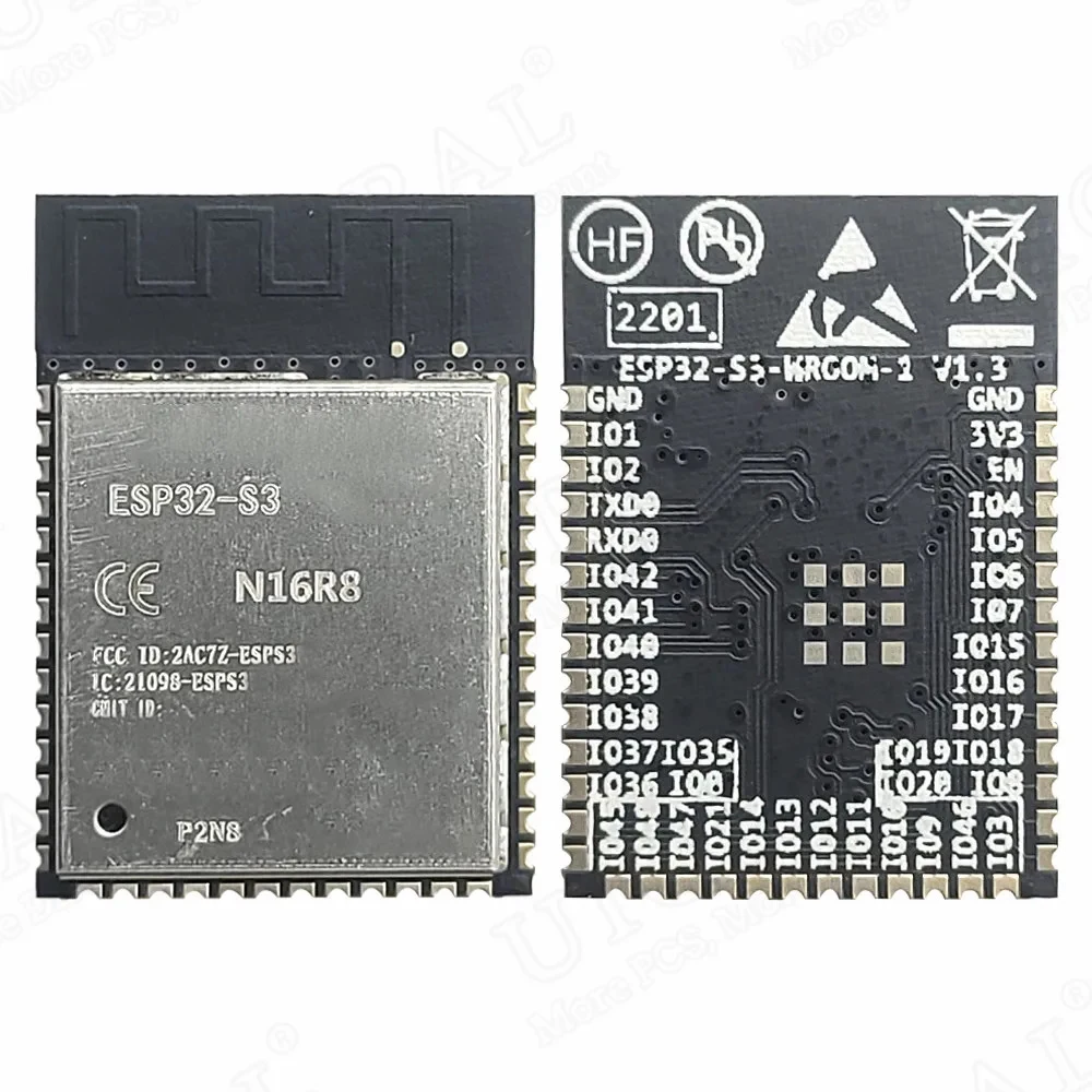 ESP32-S3 ESP32 S3 N16R8 2.4G Wifi BT Module 32-Bit Dual-Core Low Power 8MB PSRAM 16MB Flash