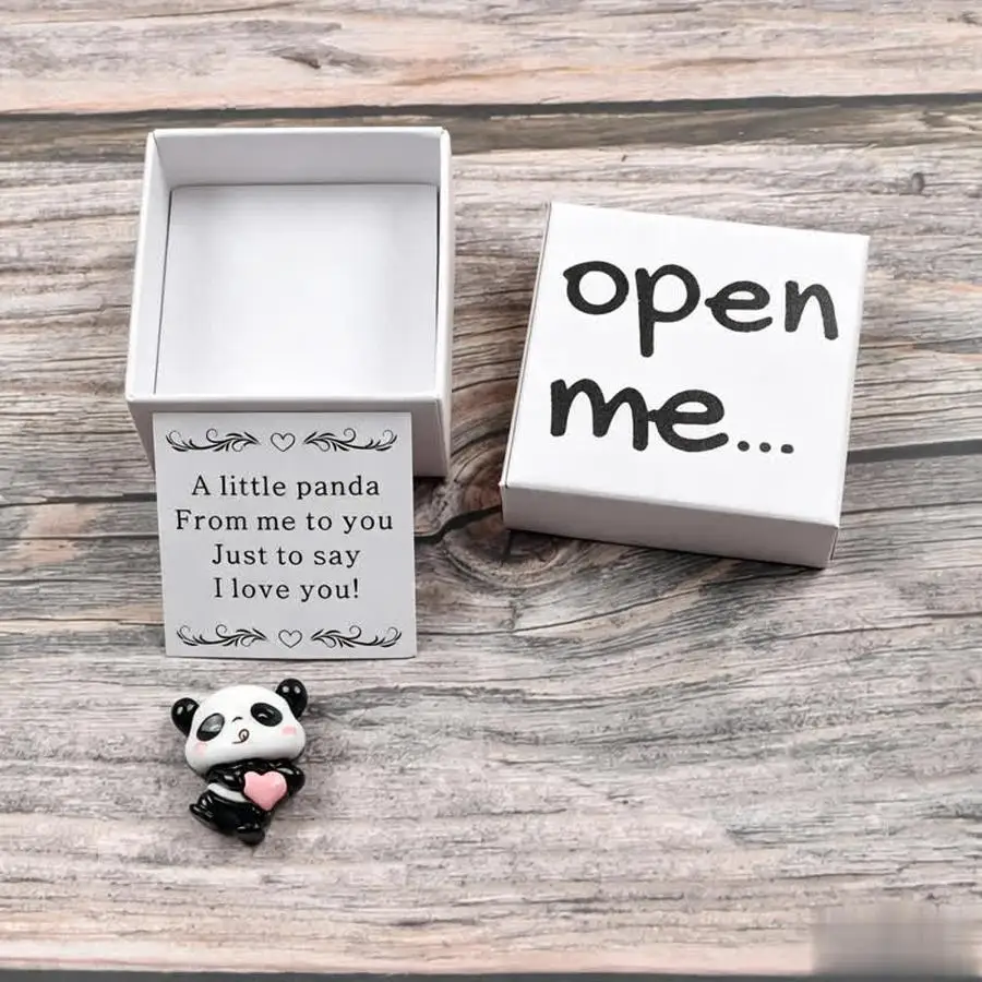 1/5/10/20/50/100pcs A Surprise Panda Gift Box, Cute Panda Packaging Box, Love Panda, Holiday Party Packaging Box Love Mini Items