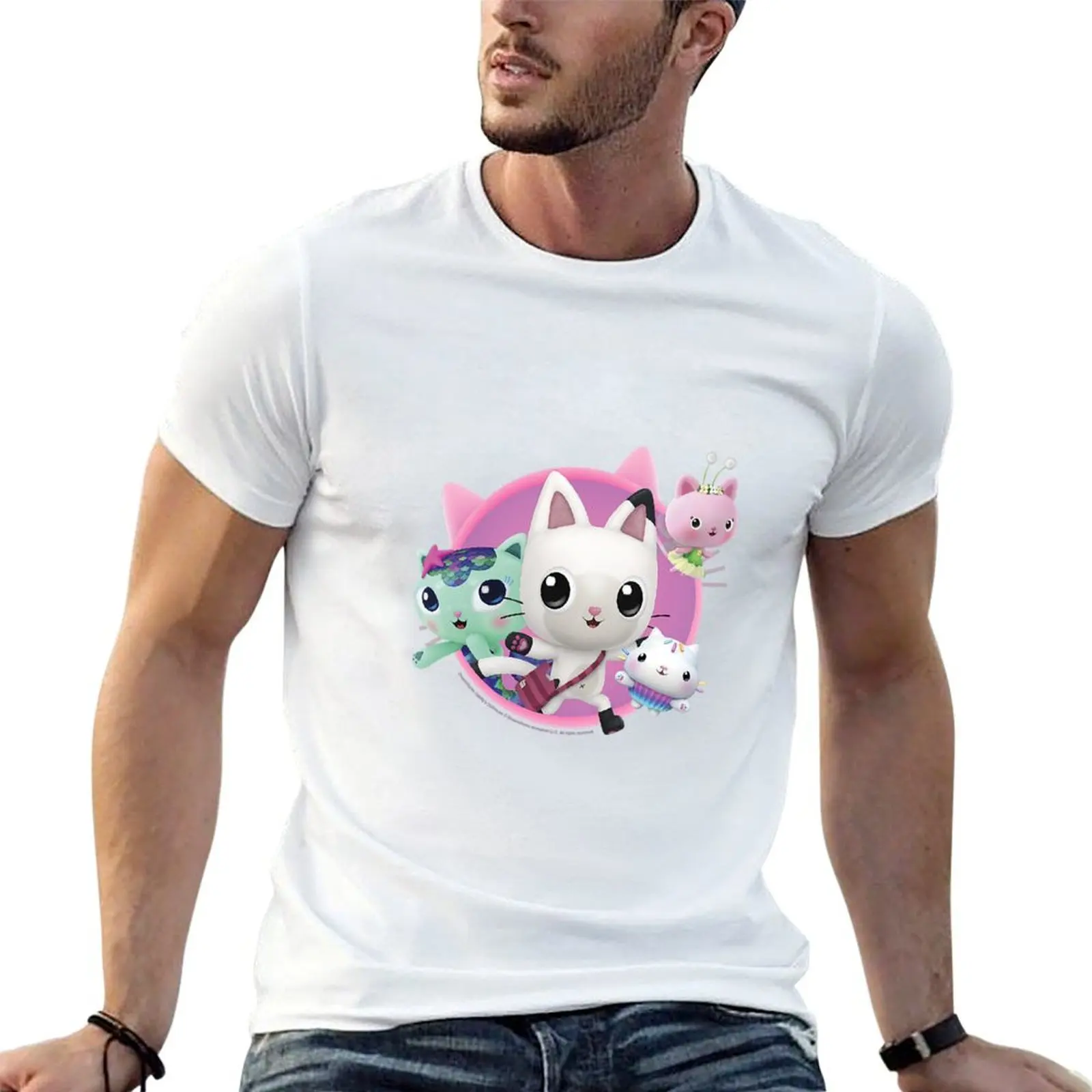 

man for g Group Dollhouse cotton shirts T-Shirt Gabby's men t shirts man Cats t