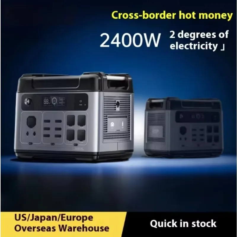 

Portable Power Station 2200W 2048WH MPPT Pure Sine Wave RV Port for Solar Panel Car LED EU 1000W 1200W Outdoor Emergency Start