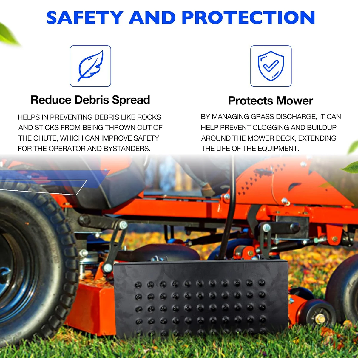 088-6003-00 Blokada kanału wyciągowego kosiarki ACS6000ULS Osłona wylotu kosiarki do kosiarek Ferris Exmark Gravely Hustler Toro Lawm ZT