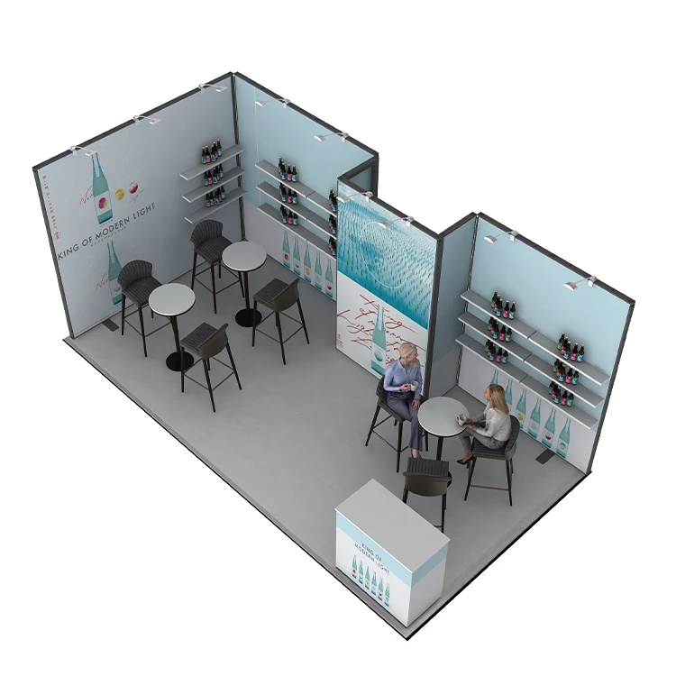 Cabina de comercio de exposición Modular de aluminio portátil DIY 10x20 al por mayor para publicidad