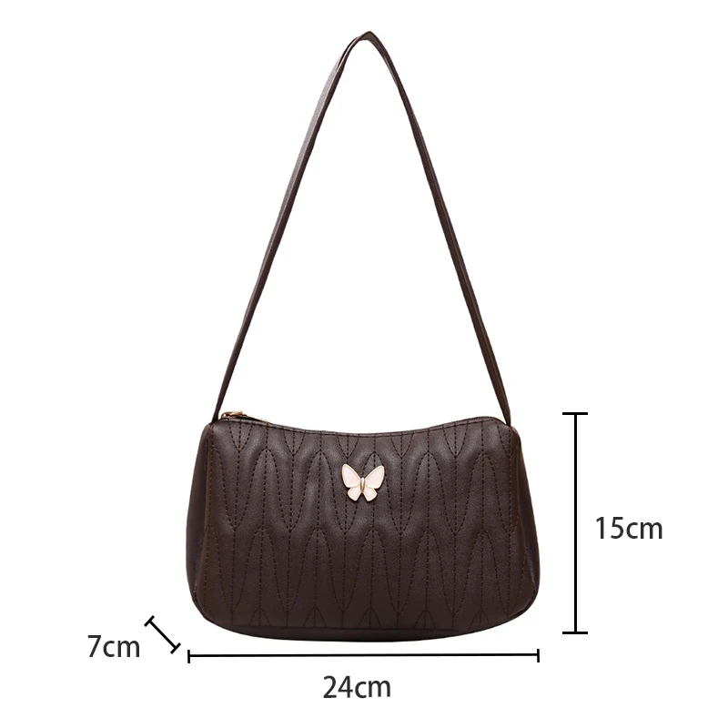 Lingge-Bolso con lazo bordado para mujer, bandolera de un solo hombro, a la moda, novedad