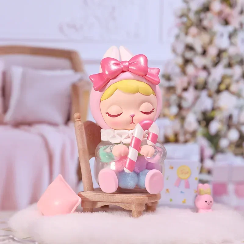 POP MART Bunny Weihnachten Serie Blind Box Mystery Box Erraten Tasche Spielzeug Puppe Nette Anime Figur Desktop Ornamente Sammlung Geschenk