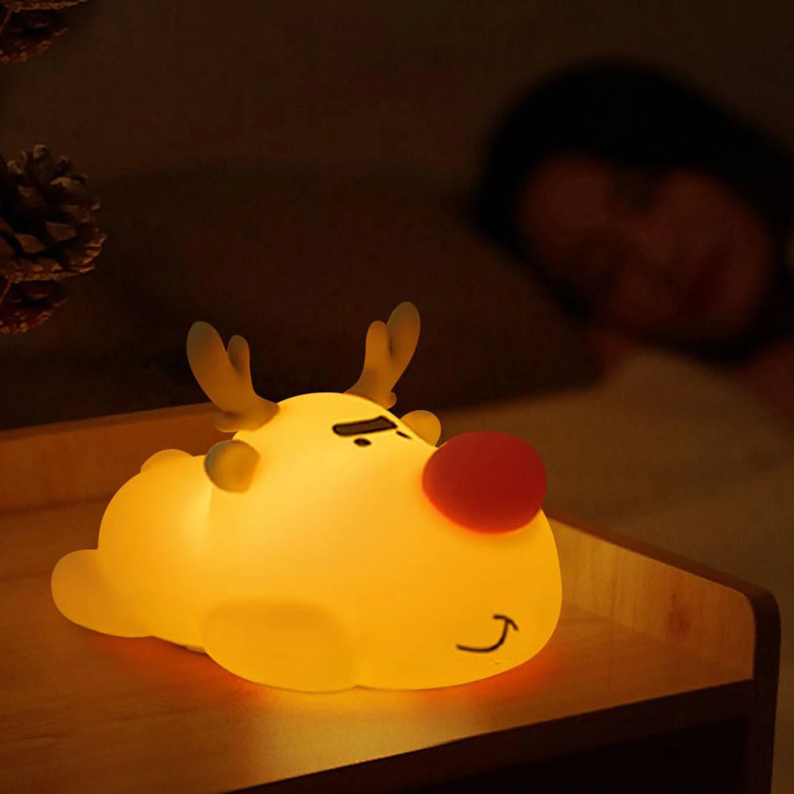 Silicone Portable Dimmable Soft Night Lamp Tap Control Baby Night Light Portable Kids Night Light for Children Women Teen Girls
