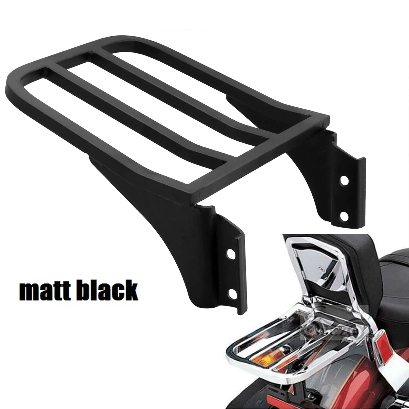 

21cm*22cm Sissy Bar Backrest Luggage Rack For Harley Heritage Sportster 1200 Dyna 883 Bike 2004-2022