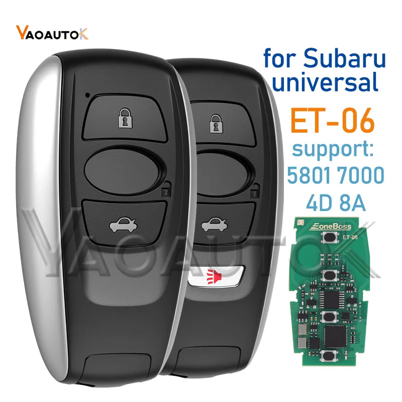 שלט חכם ET-06 4D 8A לסובארו STI WRX Legacy Outback Ascent Crosstrek Forester Impreza EoneBoss שלט אוניברסלי ללא מפתח