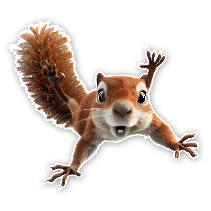 

DK361# Squirrel Is Looking at You Car Stickers Funny Waterproof Vinyl Decal Motorcycle Decorative Accessories