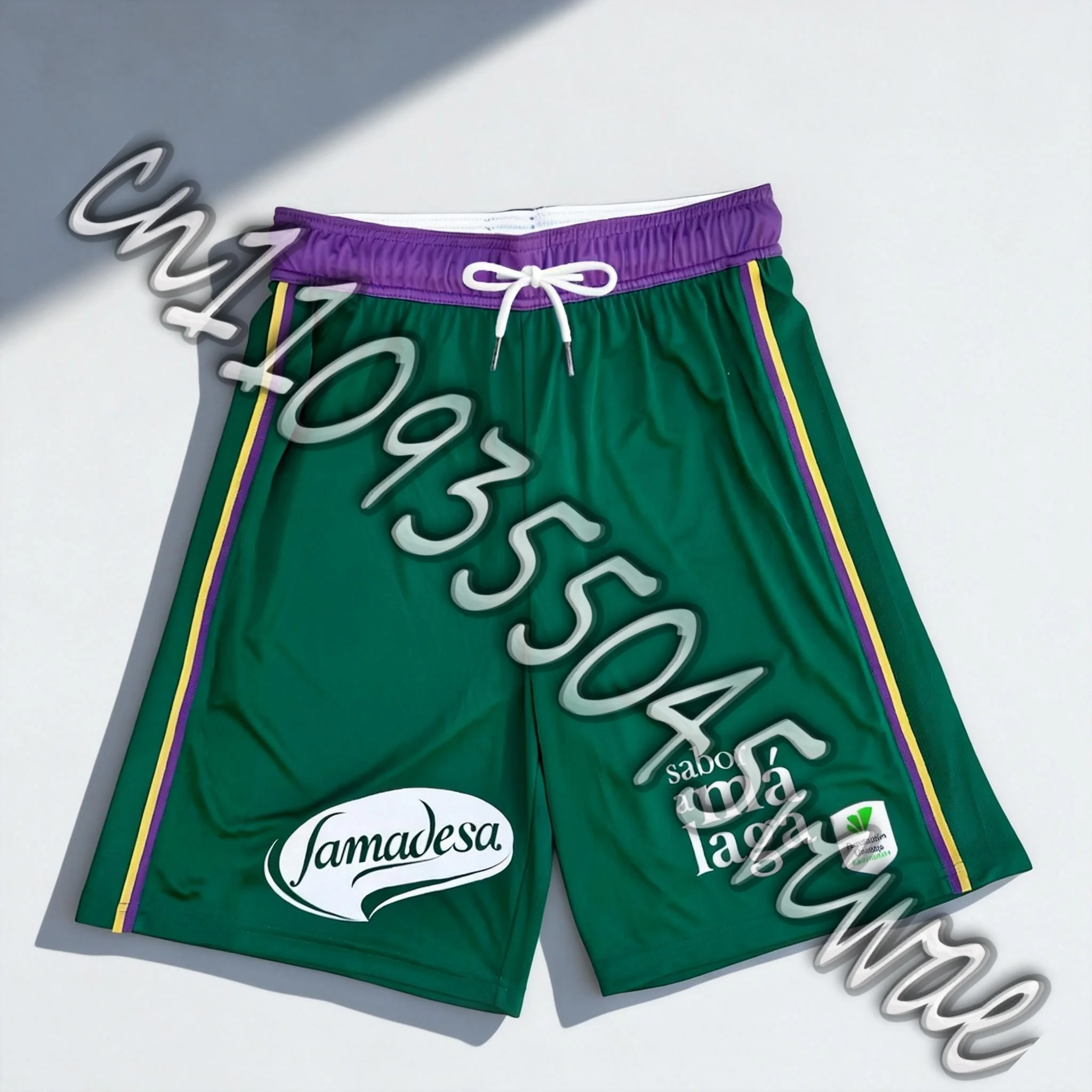 

Баскетбольные шорты Baloncesto Málaga 2025-26: Новинка, унисекс, с 3D-принтом, для дома и выездных матчей, в спортивном стиле, для взрослых