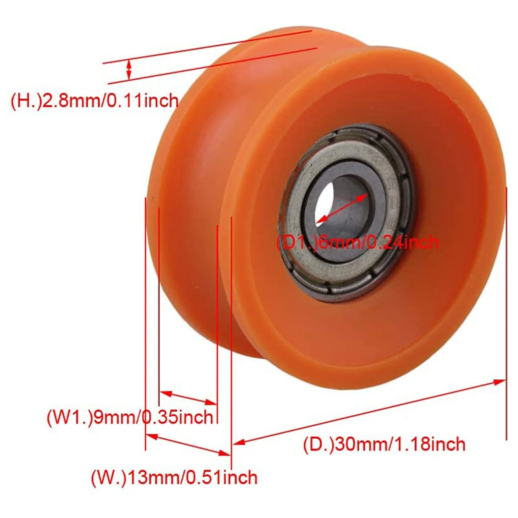 8Pcs 6X30X13Mm Plas…