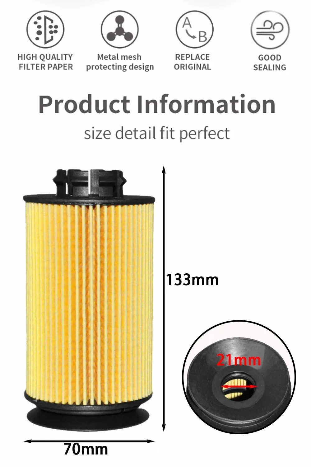 QC000001 Oil Filter Fix Oil Contamination Poor Lubrication For Mitsubishi Fuso Canter 4P10-T2 T4 T6 LF16330 QY012448