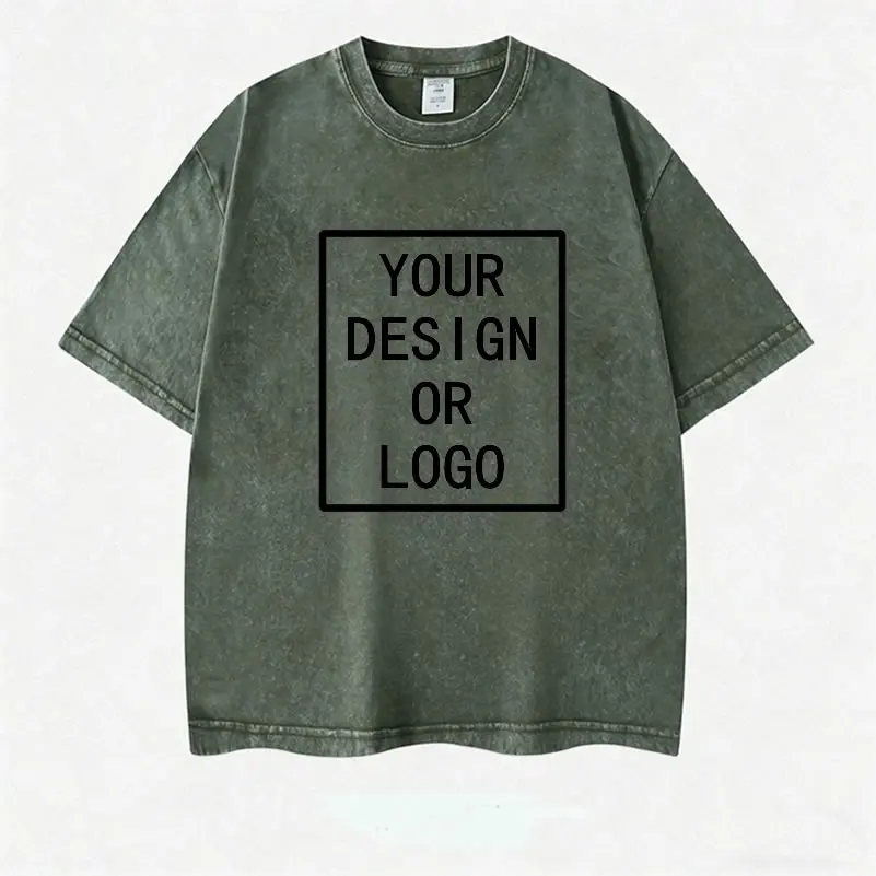 Custom Men's Cotton T-shirt Personalized Your Design Here Retro T Shirt for Women Men Add Your Own Design DIY T Shirt 01