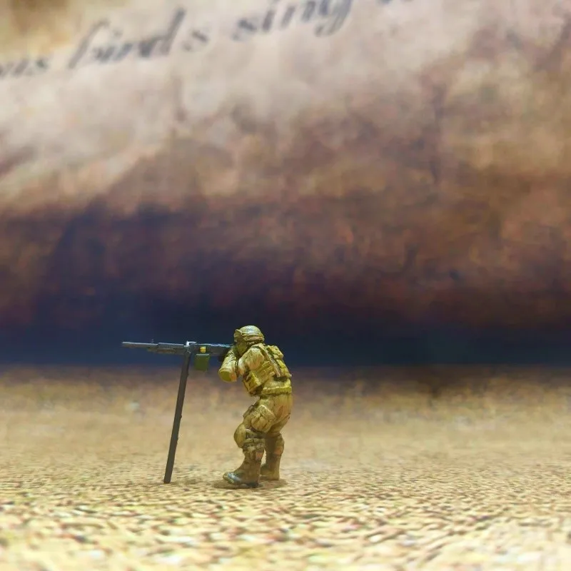 Modèle d'impression 3D en résine, échelle 1:64, 1 pièce, sceaux de la marine américaine, figurine de soldats, accessoire de scène à monter soi-même, ensemble complet d'exposition de Collection