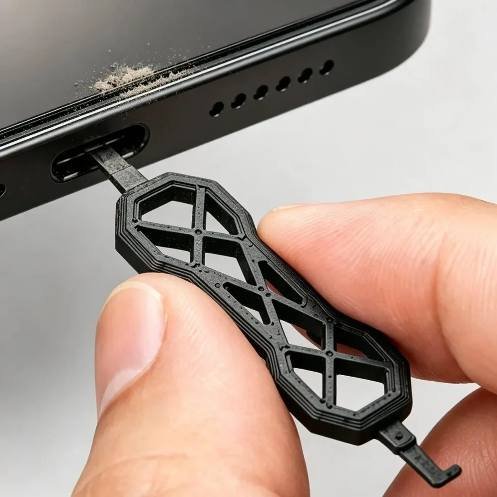 1/5/10pcs Charging Port Cleaner 3D Printed Plastic Phone Port Cleaner Compact Precision Tip Electronic Cleaning Tools for USB-A