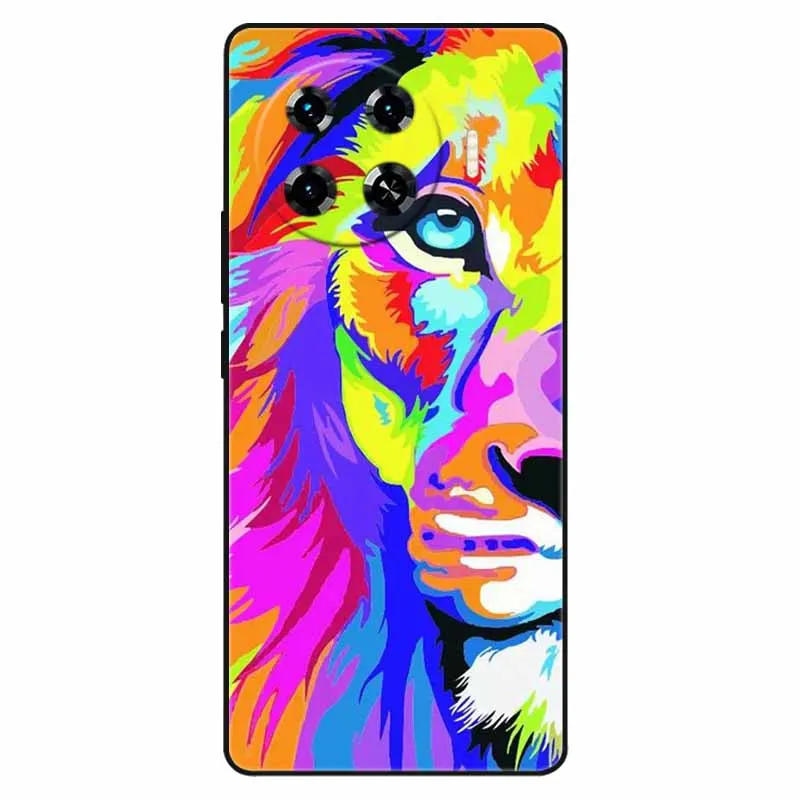 Soft Lovely Cases For Tecno Spark 20 Pro Plus Case Silicone Wolf Tower Cat Phone Covers For Tecno Spark 20 Pro+ Cover KJ7 TPU