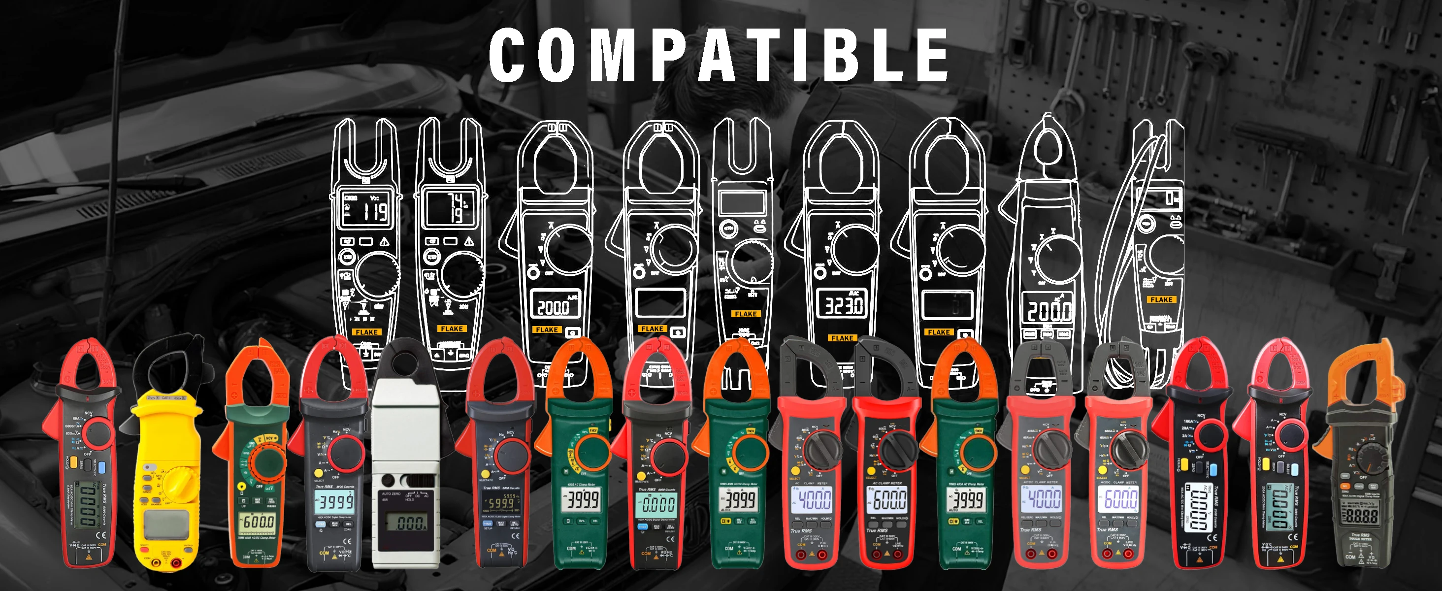 ZIBOO C35 C25 C33 Multimeter-Messgerät, weiches Gehäuse, Verwendung für Zangenmessgerät, Multimeter, Reißverschluss-Tragetasche, Original-Multimeter-Tasche – Detail 15