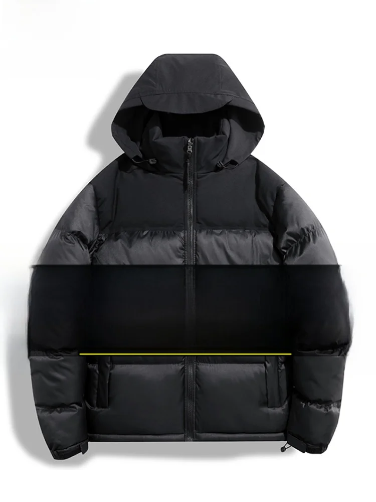 

Мужская зимняя куртка Paul большого размера с капюшоном, стеганая, цветная, из хлопка, укороченная версия, парная верхняя одежда