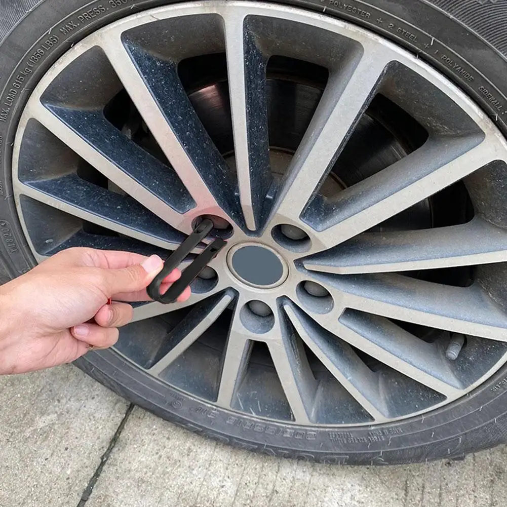 Car Truck Wheel Lug Bolt Nut Center Cover Cap Extractor Clip Tool Cap Puller 8D0 Tire With 244A Removal 012 Car Tool Hook T0Y9 - Image 4