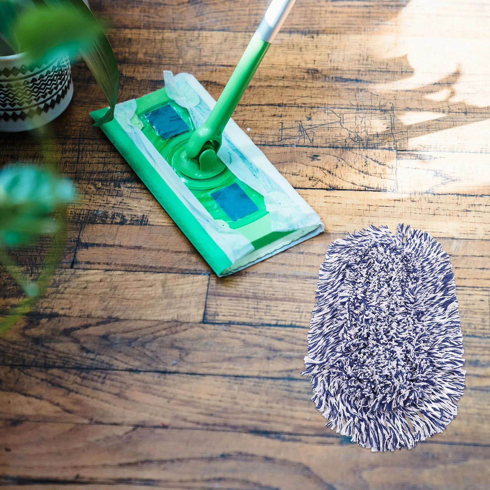 

Многоразовые моющиеся насадки для швабры 40 см, сменные, для влажной и сухой уборки, идеально подходят для чистки полов из твердых пород дерева, плитки, мрамора