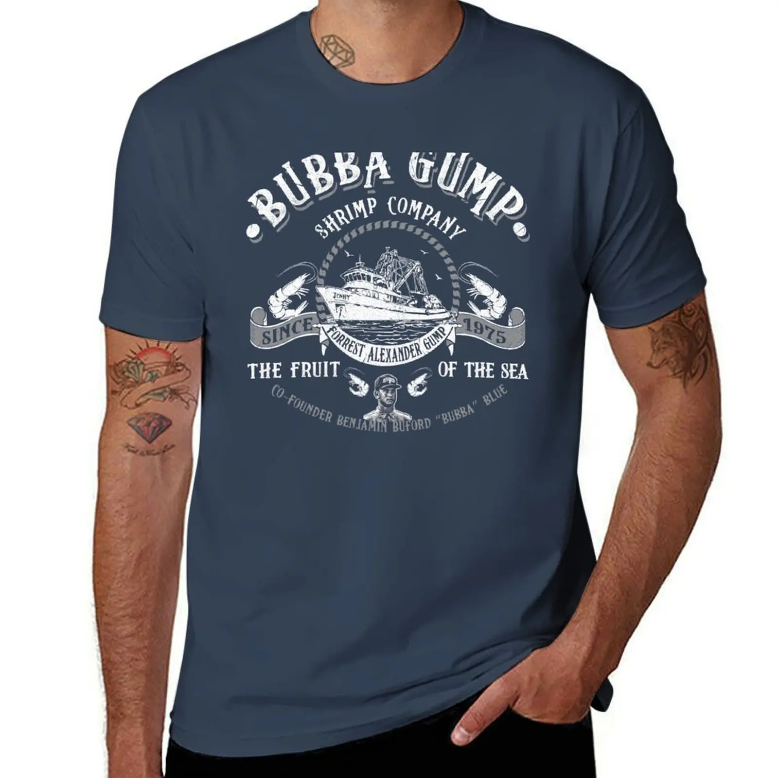 Bubba Gump Shrimp Co T-Shirt tees shirts graphic tees summer clothes graphic t shirt vintage clothing for men