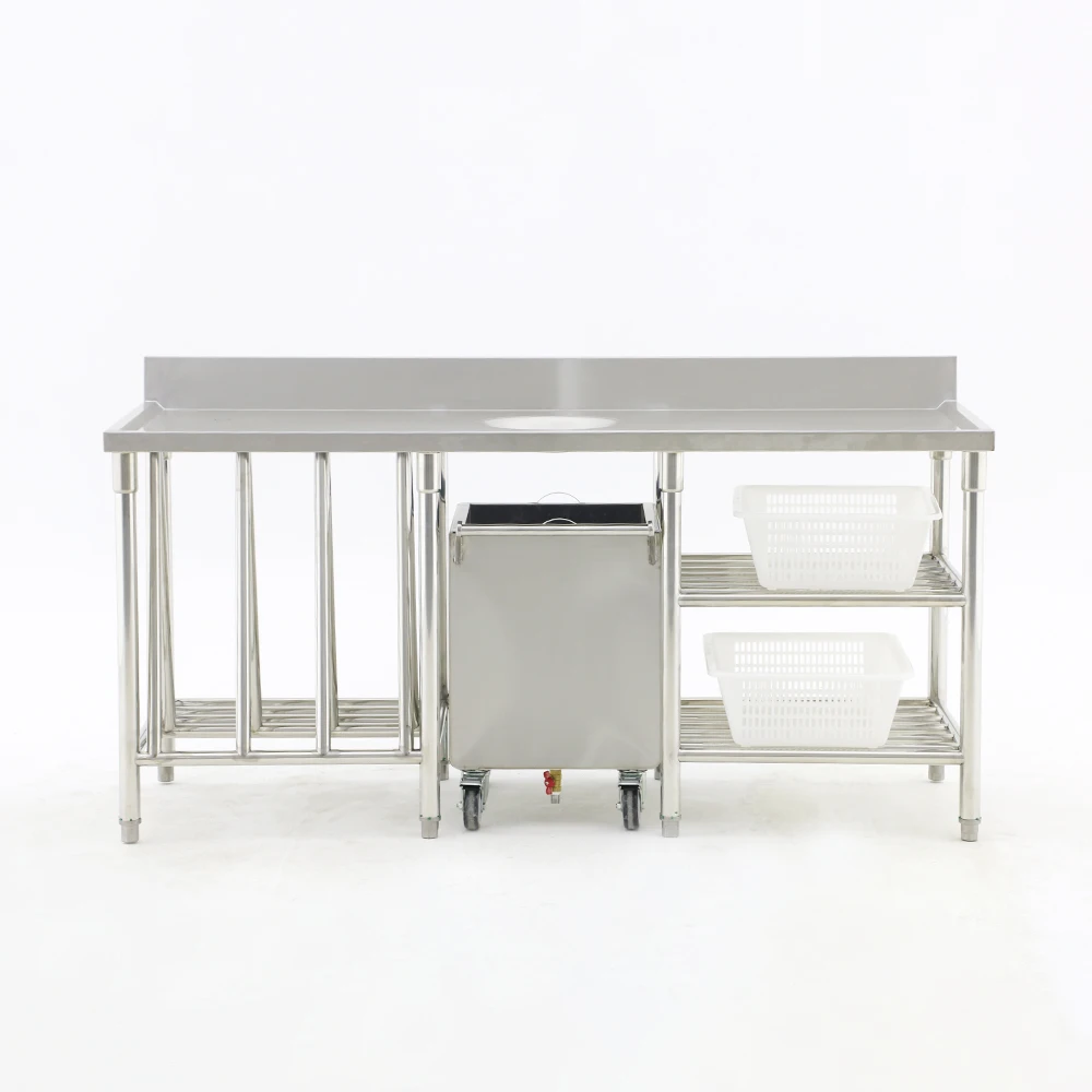 Multifunctional Commercial Restaurant Kitchen Stainless Steel Working Table