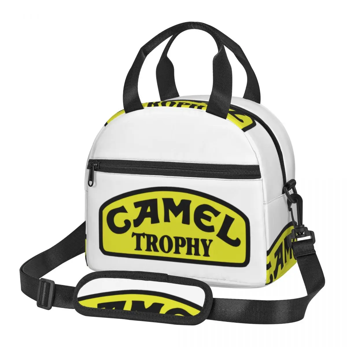 Camel Trophy Lunch Bags Insulated Bento Box Waterproof Lunch Tote Picnic Bags Cooler Bag for Woman Travel