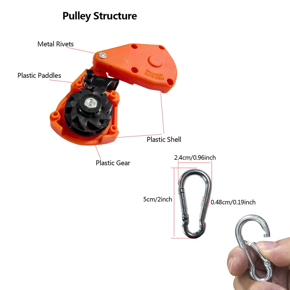 4mm*4m Campingzelt-Spannseil mit Ratsche, Spannvorrichtung, Markisen-Haken, Baldachin-Schnalle, Seilspanner-Werkzeug – Detail 2