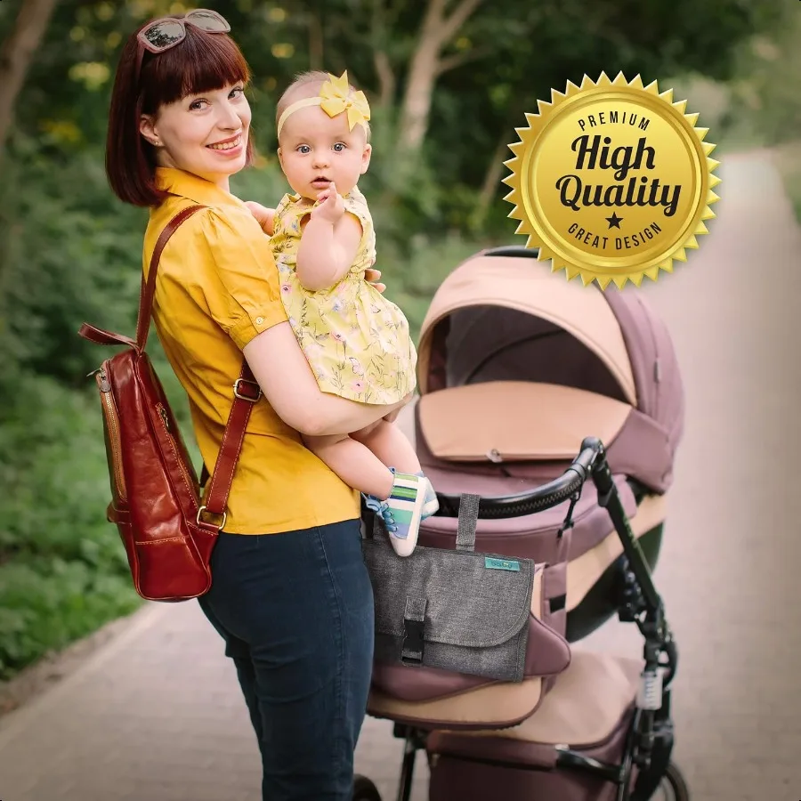 Kopi Baby Portable Diaper Changing Pad Baby Diaper Changer Travel Bag with Wipes Pocket Smart Design Portable Changing Mat Infa