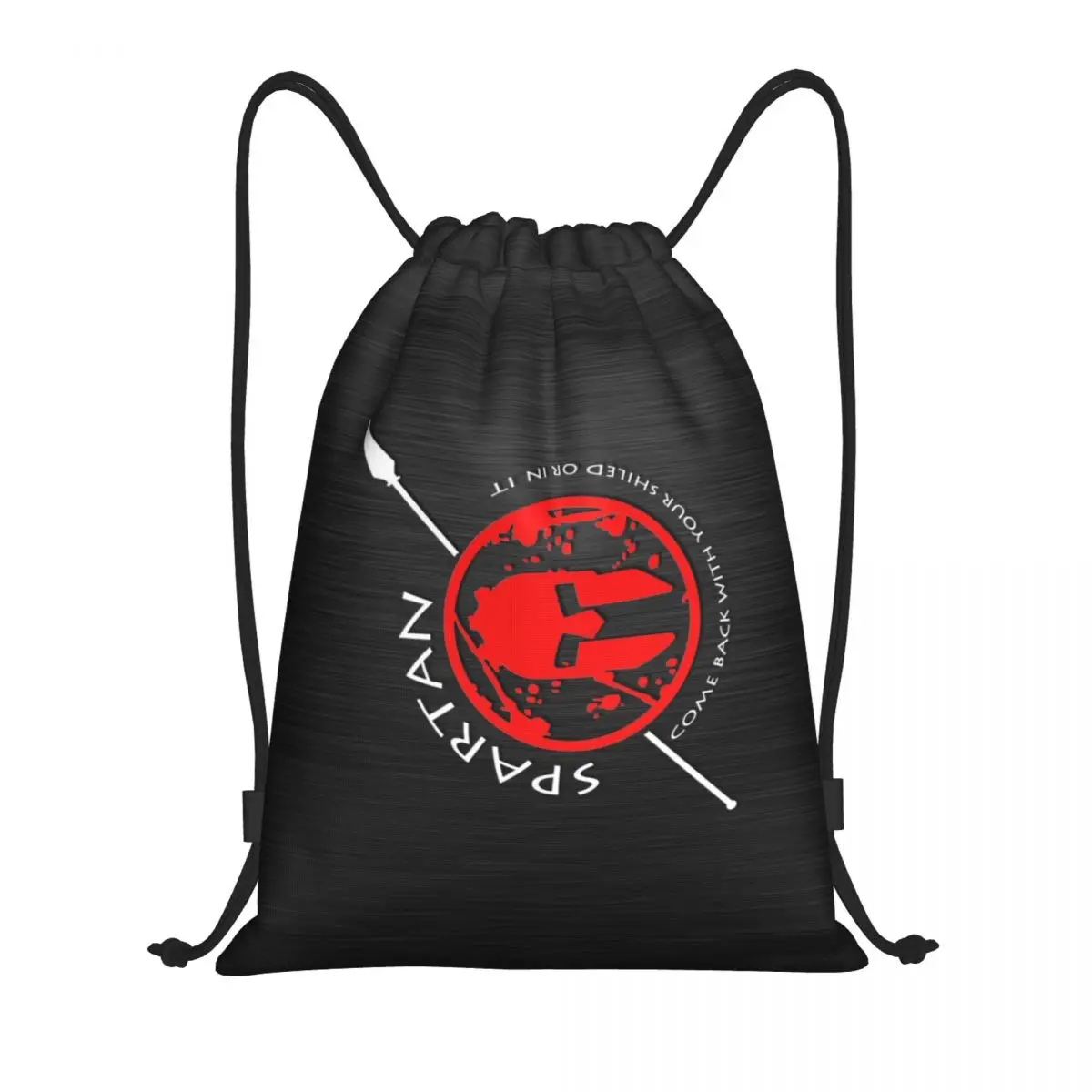 Sparta Skull Spartan Warrior Drawstring Backpack Women Men Sport Gym Sackpack Foldable Training Bag Sack