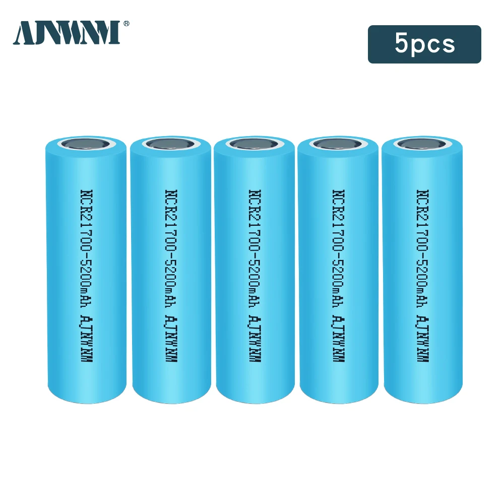 

21700 NCR21700T Lithium Rechargeable Battery 4800 5200mAh 3.7 V 30A High-discharge Battery High-drain Li-ion Battery