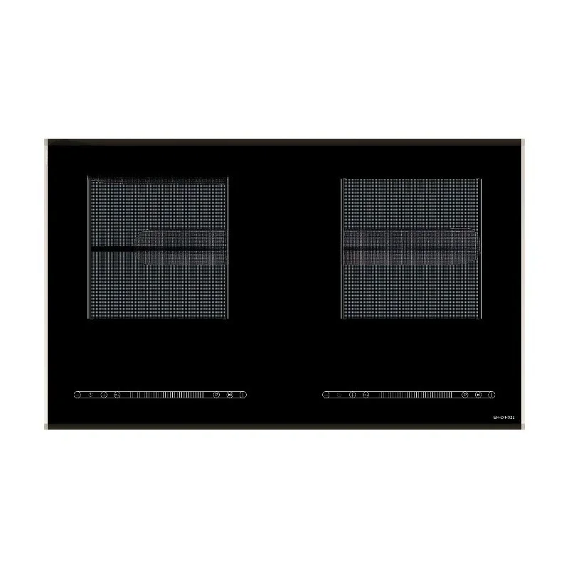 Flat double burner induction cooker 4400W built-in induction cooker embedded ceramic glass electric stove