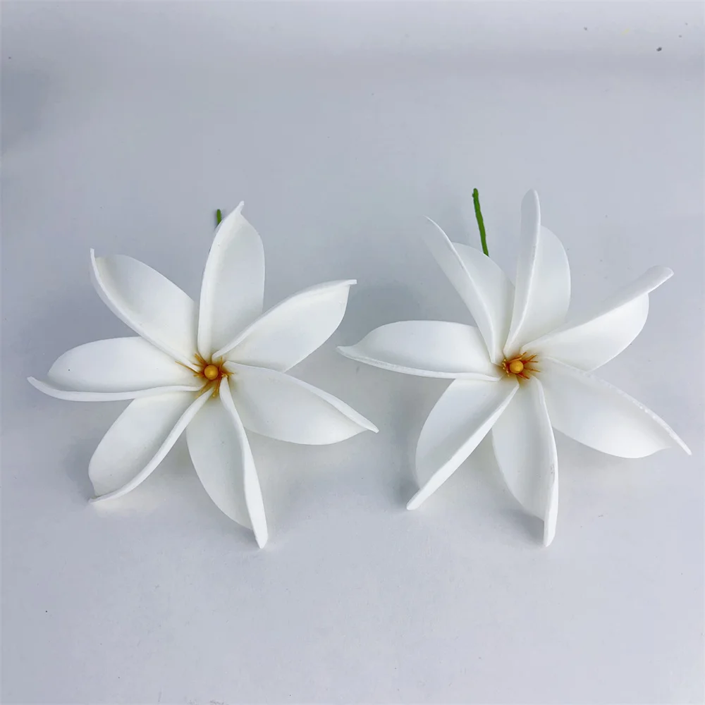 

Wholesale 100PCS Foam Tiare Flower Pick Ear Flower Tahitian Island Style Tropical Hula Flowers Wedding Hair Pick Free Shipping