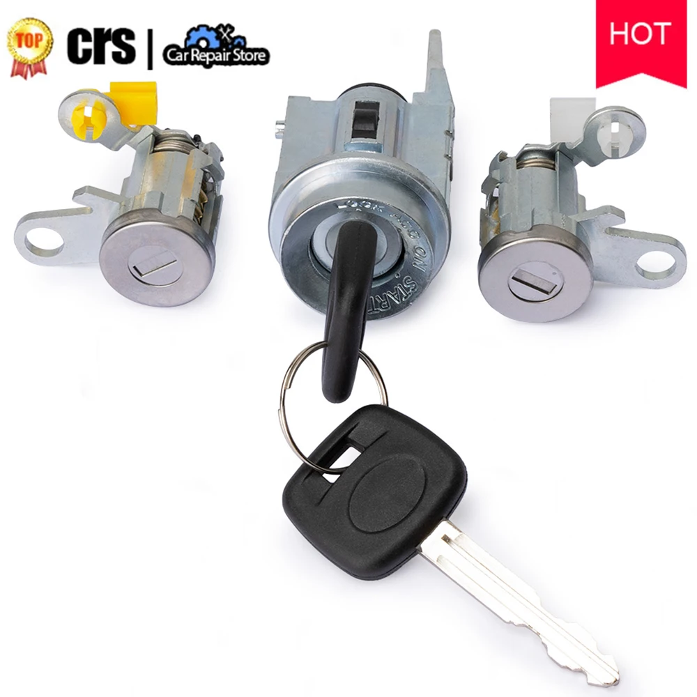 

New Door Lock Ignition Lock Cylinder Set 69005-35840 69051-35070 For Toyota 1999-2003 69052-04020 6900535840 6905135070