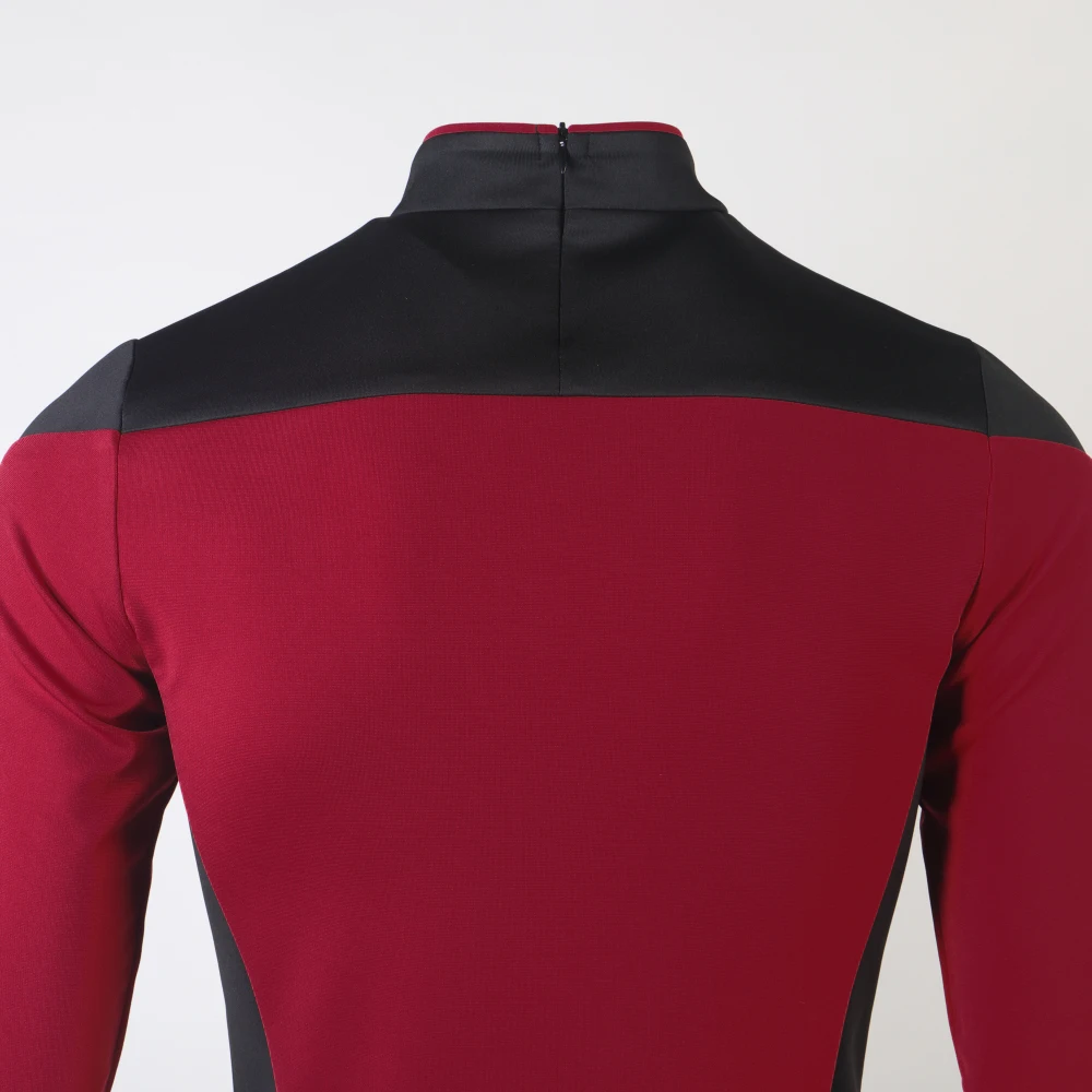 Star TNG The Next Generation Treks Camicia rossa Uniforme Costume Cosplay per uomo Cappotto Halloween Party Prop