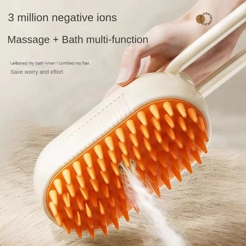 

3 in 1 Dog Hair Brush Massaging Pets Detangling Electric Spray Cats Hair Brush for Loose Hair Removal Grooming Dogs Accessories