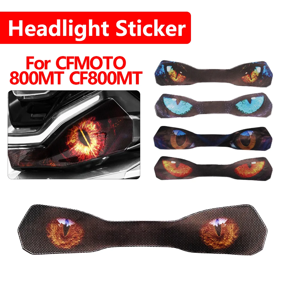 

For CFMOTO 800MT CF800MT CF 800 MT Motorcycle Accessories 3D Headlight Protection Sticker Front Fairing Decal Guard Film Cover