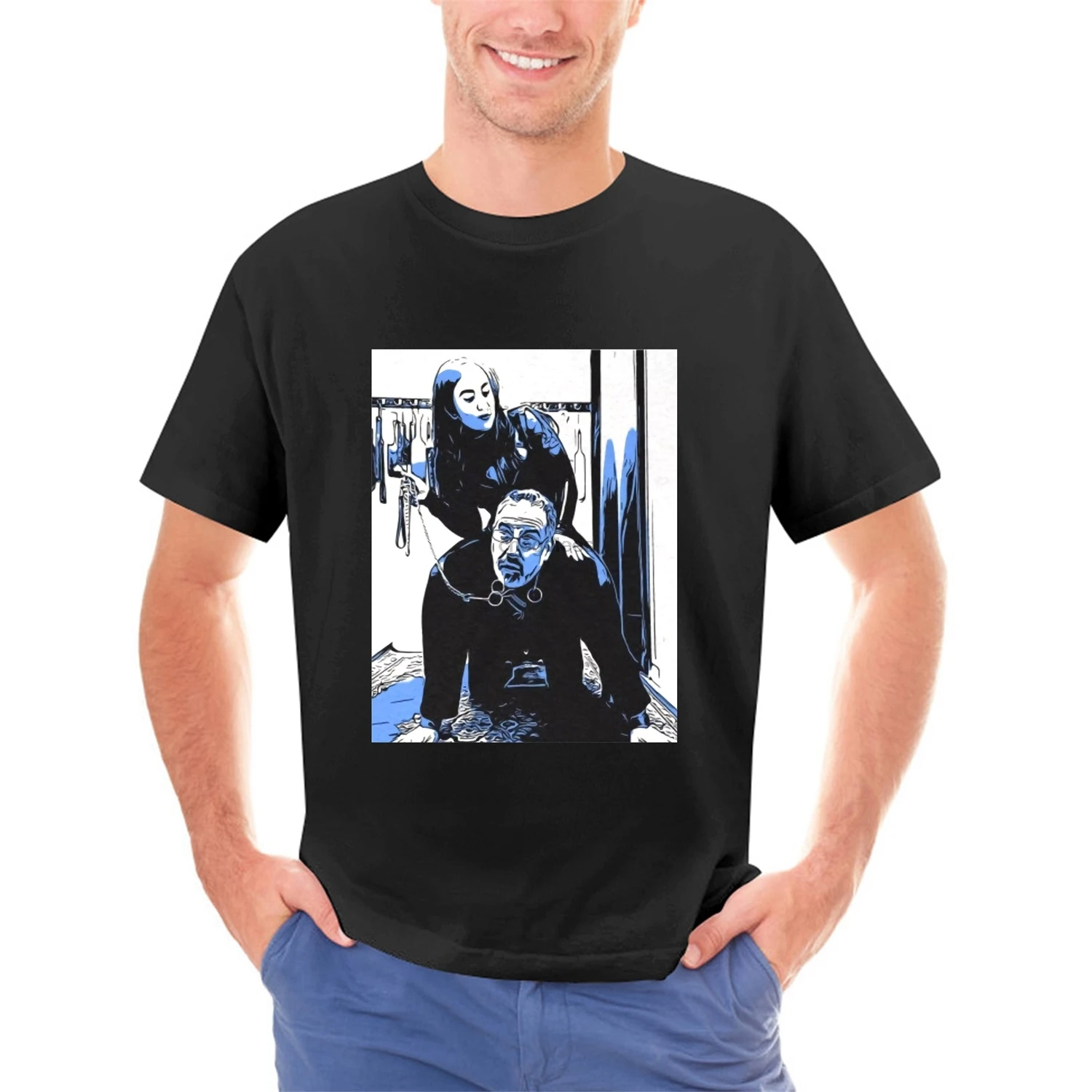 Xena Ross Bound Men's Short Sleeve Tee Fetish Kink Kinky Dominatrix Femdom T Shirt Tshirt Adult