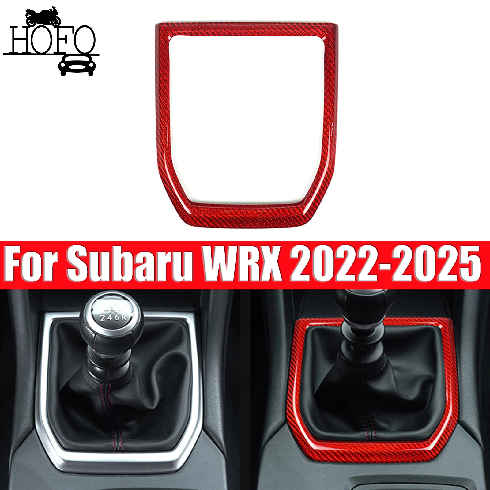 

For Subaru WRX 2022-2025 Car Console Gear Shift Panel Trim Cover
