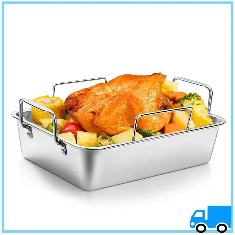 

Latest Rectangular Chicken Roasting Pan Non-Stick Grill Household Cooking Roasting Pan
